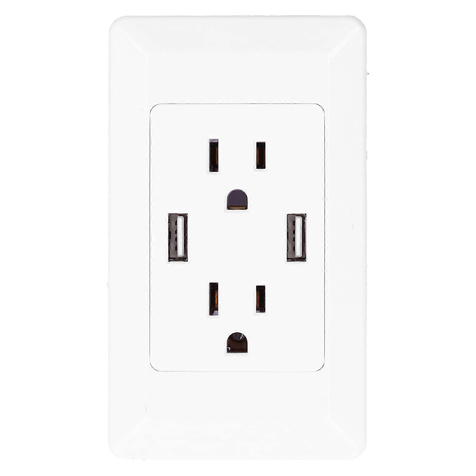 15A Wall Outlet Intelligent Electrical Socket Panel Concealed Installation