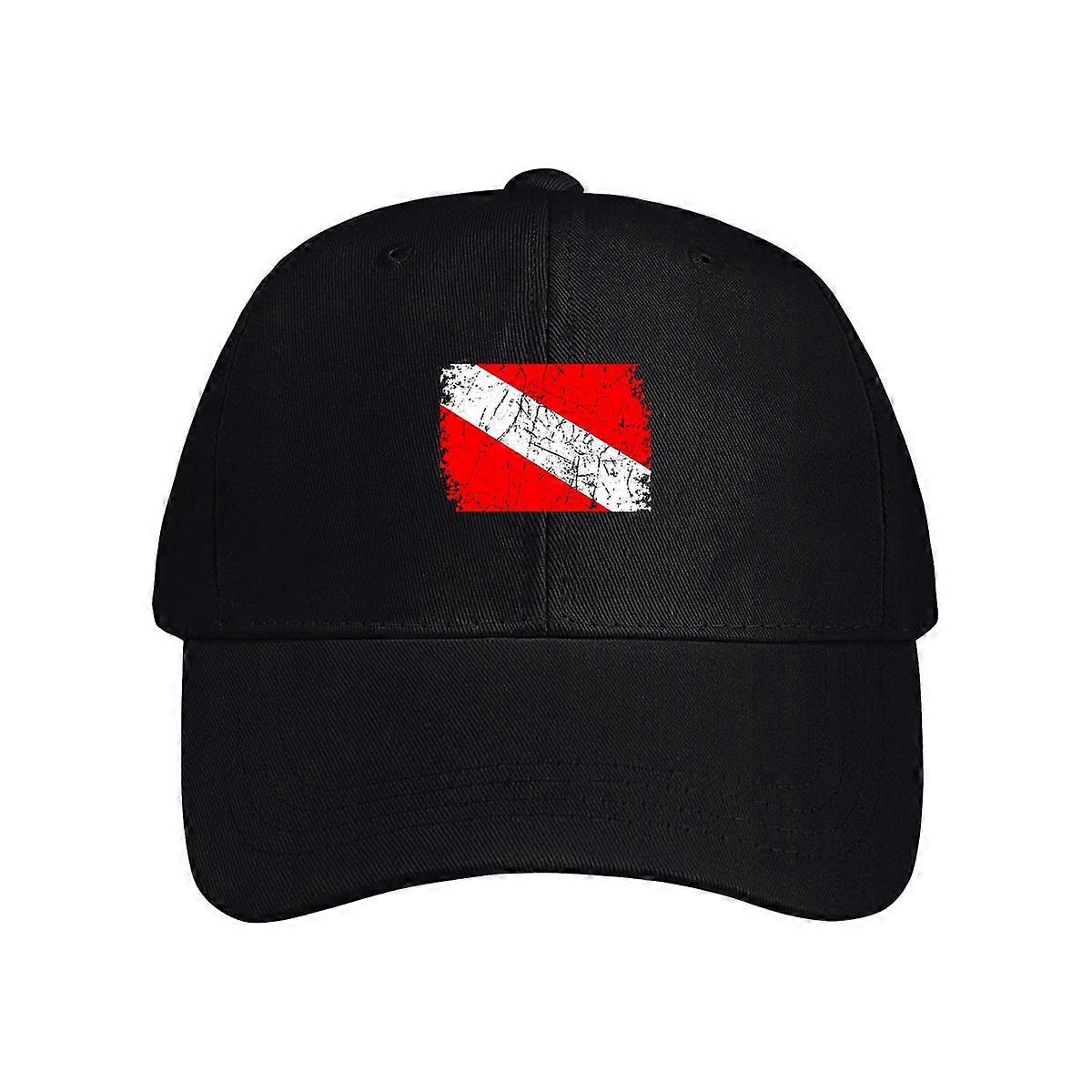 Scuba Diver Flag Baseball Cap