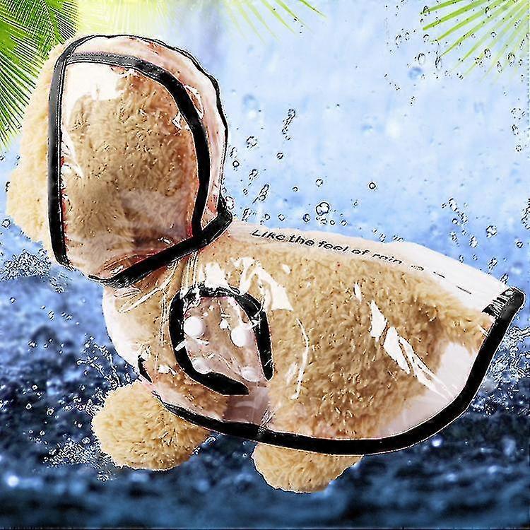 Size L New Soft Material Dog Clear Mackintosh
