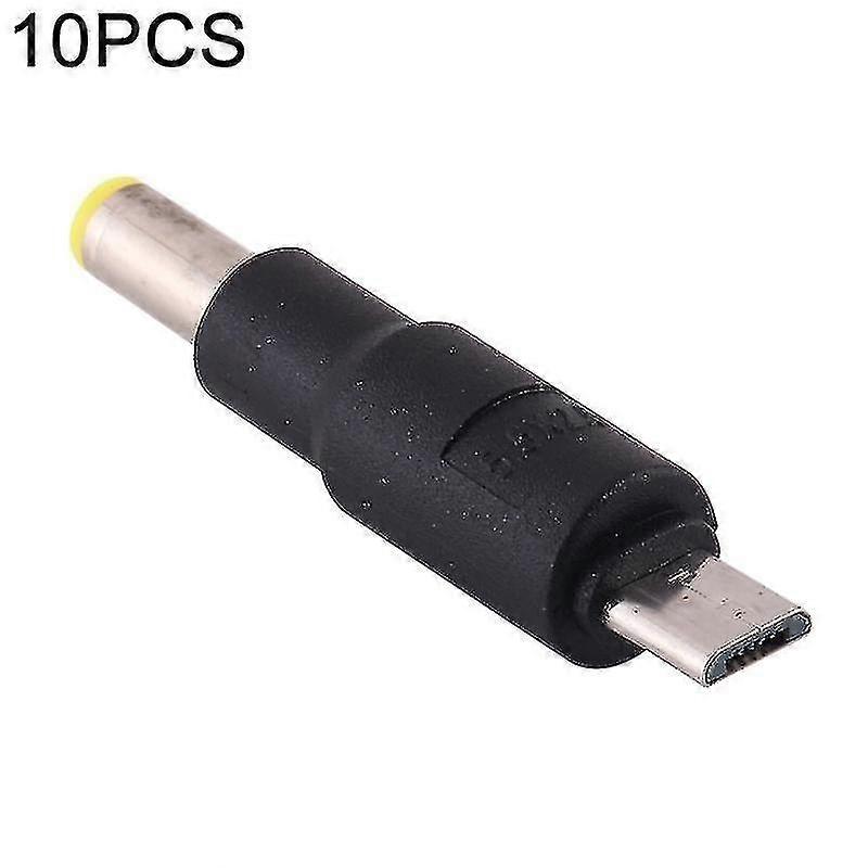 10 Pcs 5.5 X 2.5mm To Micro Usb Dc Power Plug Connector