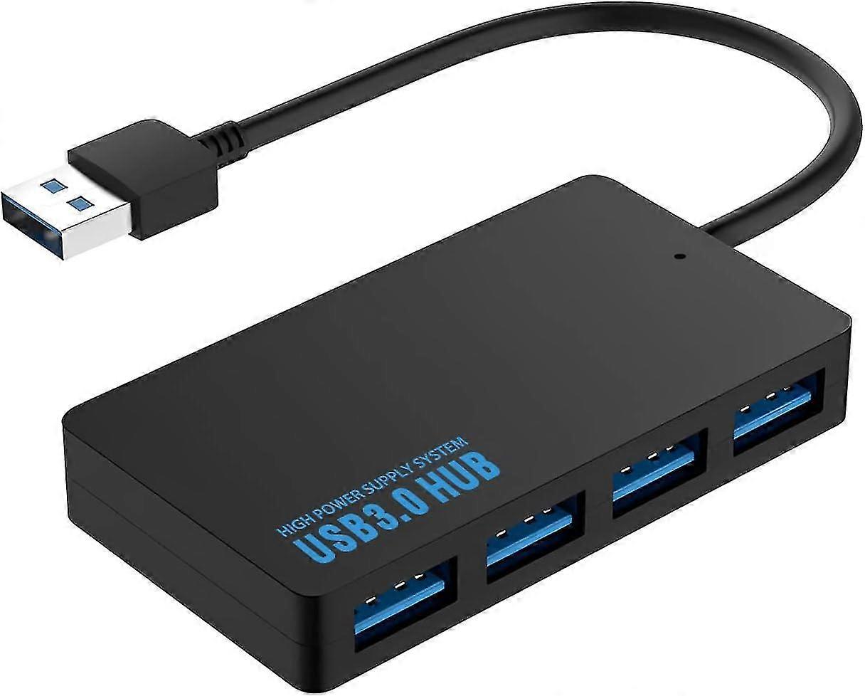 Usb Hub 3.0, 4 Port Ultra-slim Usb 3.0 Adapter High-speed Expansion Multi Usb Extender, 4 In 1 Usb Splitter For Pc Laptop, Desktop, Mac