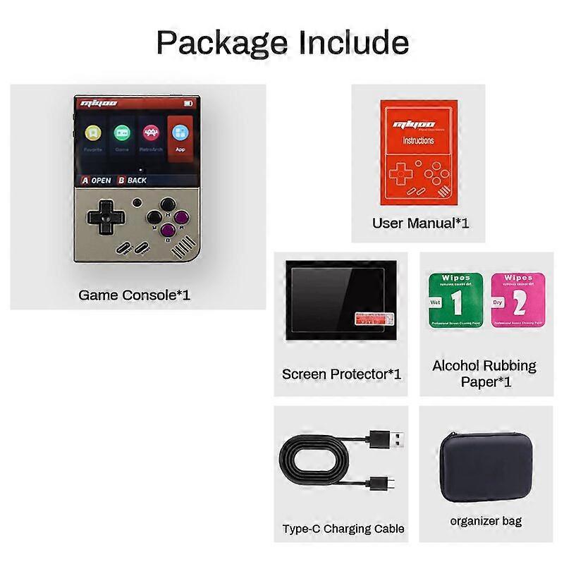 MINI + Plus Portable Retro Game Console 3.5 OCA IPS HD Screen WIFI Handheld Game Console Open Source Linux System OnionOS