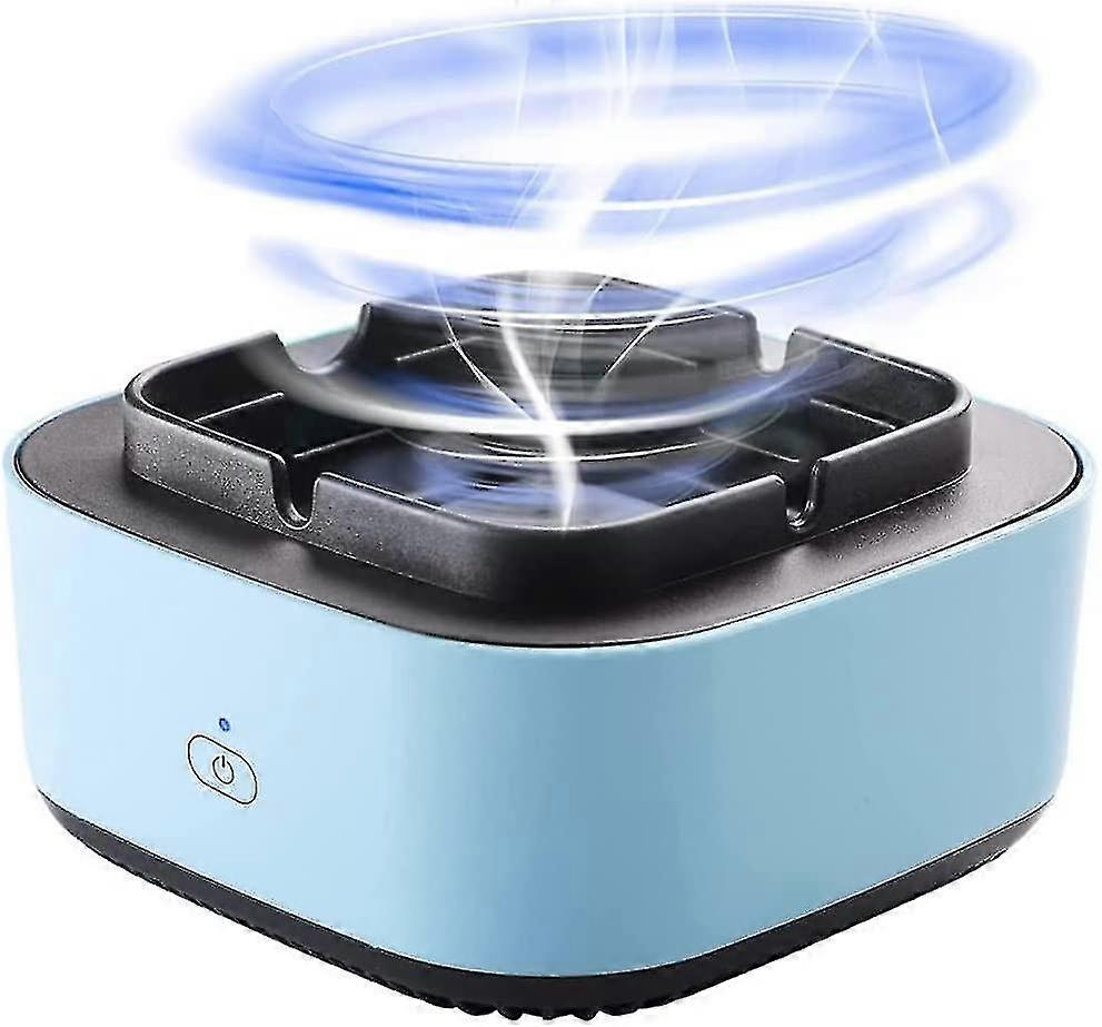 2 in 1 purificatore d'aria posacenere multifunzionale senza fumo, posacenere elettronico ricaricabile USB portatile con filtro per home office o au...