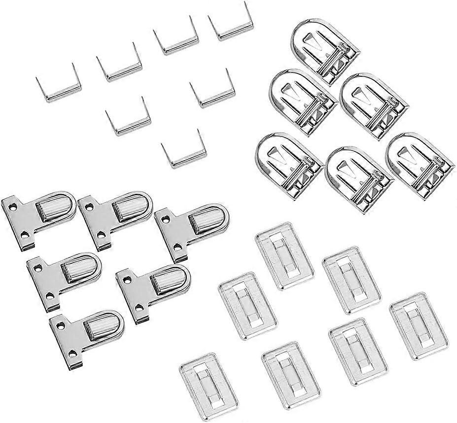 10 Sets Fermoirs Verrouillage de Sac Fermoirs de Sacs Twist Turn Lock pour Sac Main en Fer, Platine, 35x25x11mm