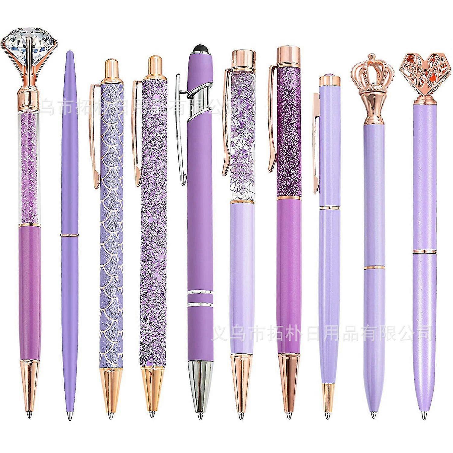 ダイヤ ローズゴールド ボールペンセット 10本セット ボールペンセット ローズゴールド ボールペン プレスボール p