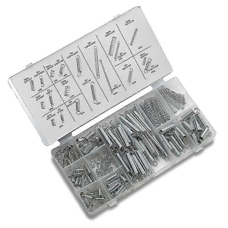 Traction And Compression Spring Sortiment Box - 200 stycken Betterlifefg
