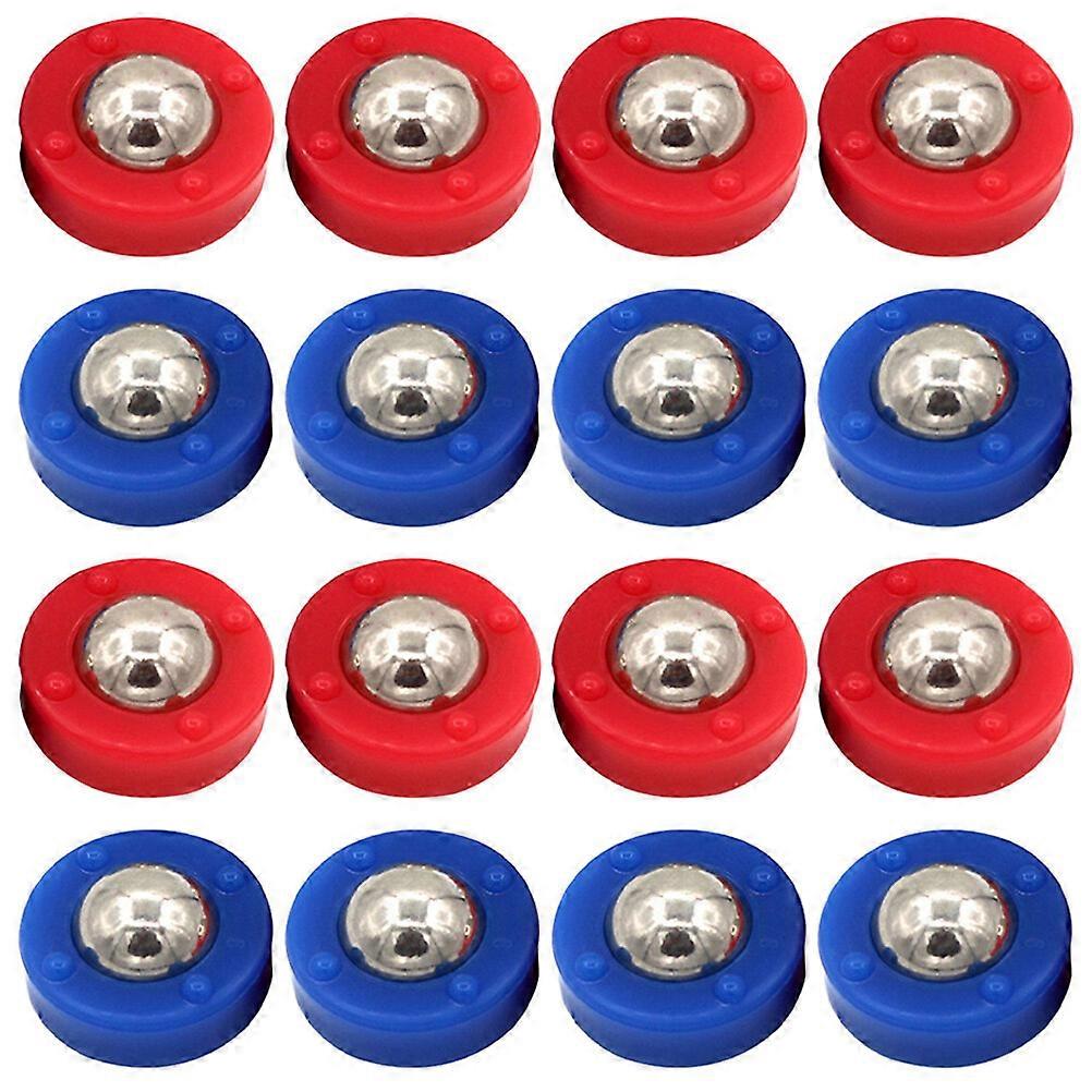 16Pcs Kids Party Tabletop Sliding Pucks Table Soccer Game Rolling Beads Curling Rollers
