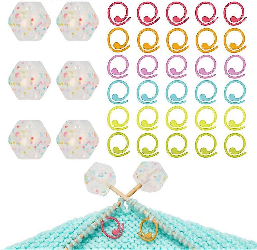 6 قطع الحياكة إبرة سدادات 30 قطعة الحياكة غرزة ماركر الخواتم مسدس إبرة نقطة الحماة مع صندوق تخزين الحياكة لوازم الملحقات ل