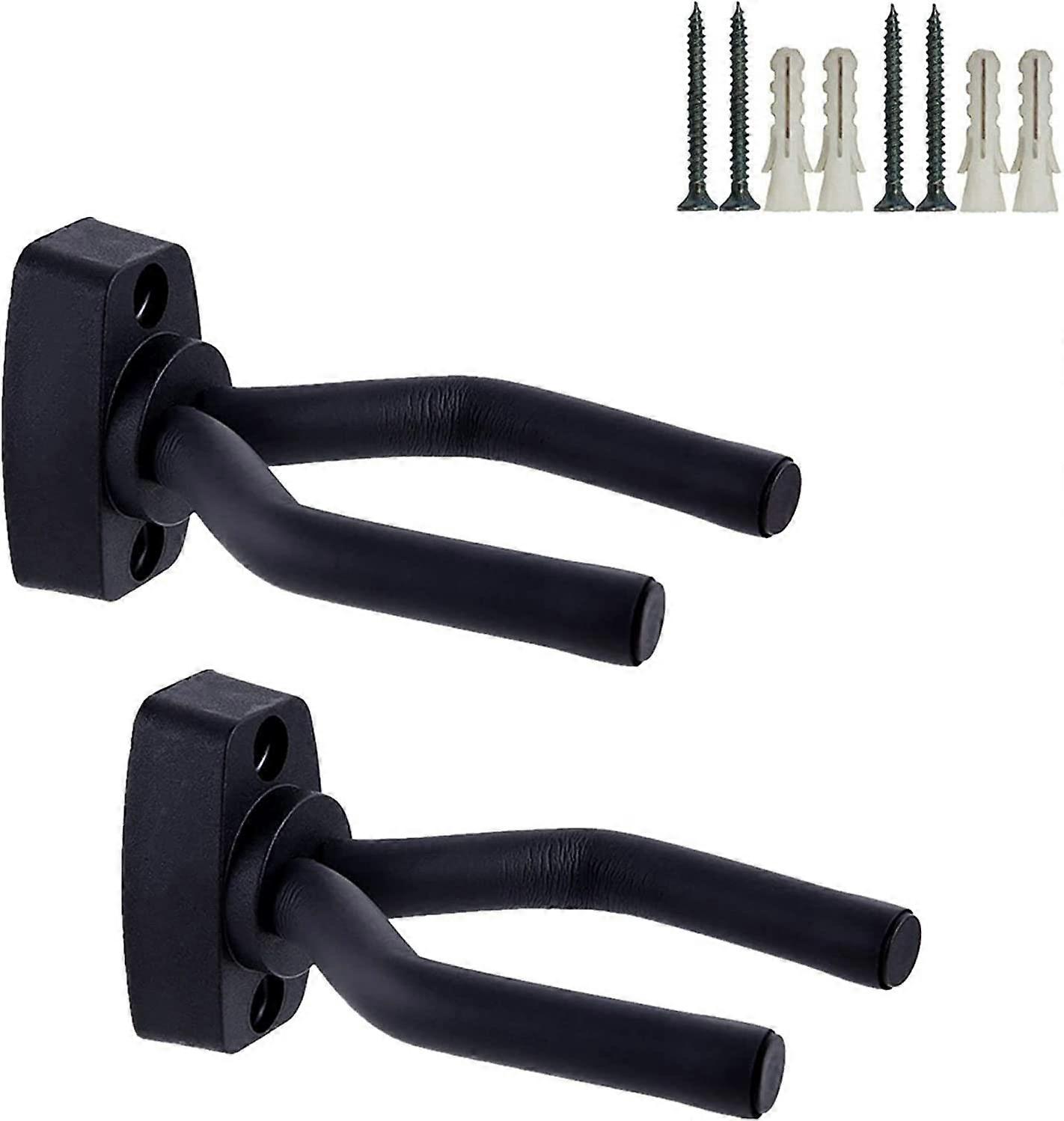 Guitar Wall Mount Hooks 2 Pack, Guitar Hook Hook Brackets with Screws