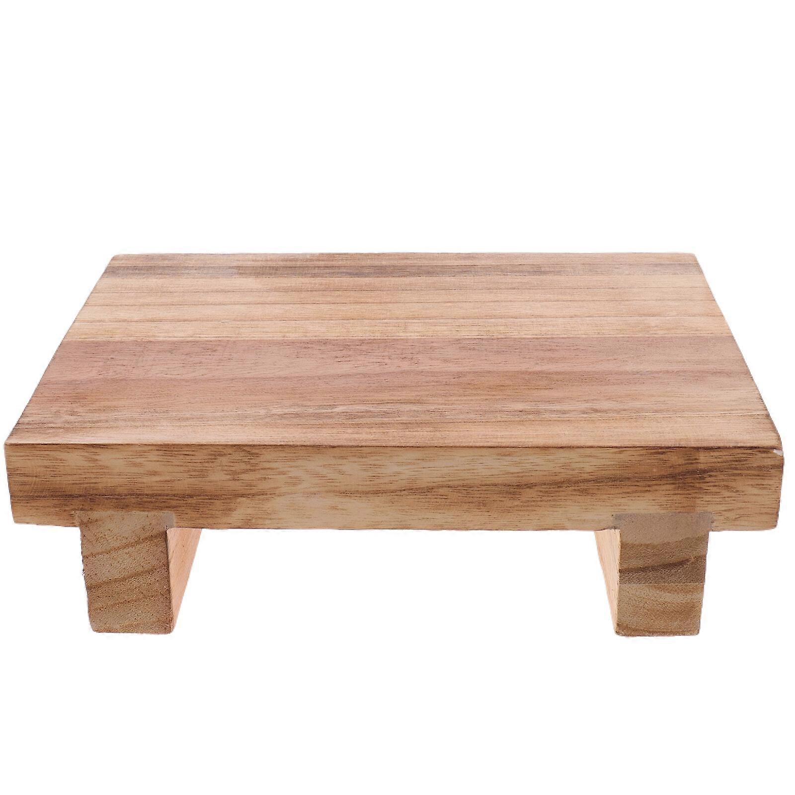 Kleiner Hocker aus Holz Badezimmer Fußstütze Couch Fußstütze für Wohnzimmer Eingangsbereich Büro