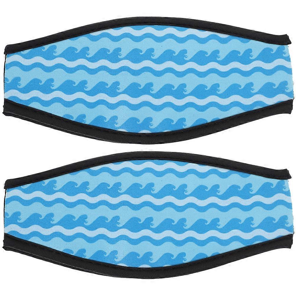 2Pcs Double-layer Designed Diving Mask Strap Diving Mask Strap Cover Neoprene Cover for Diving Mask