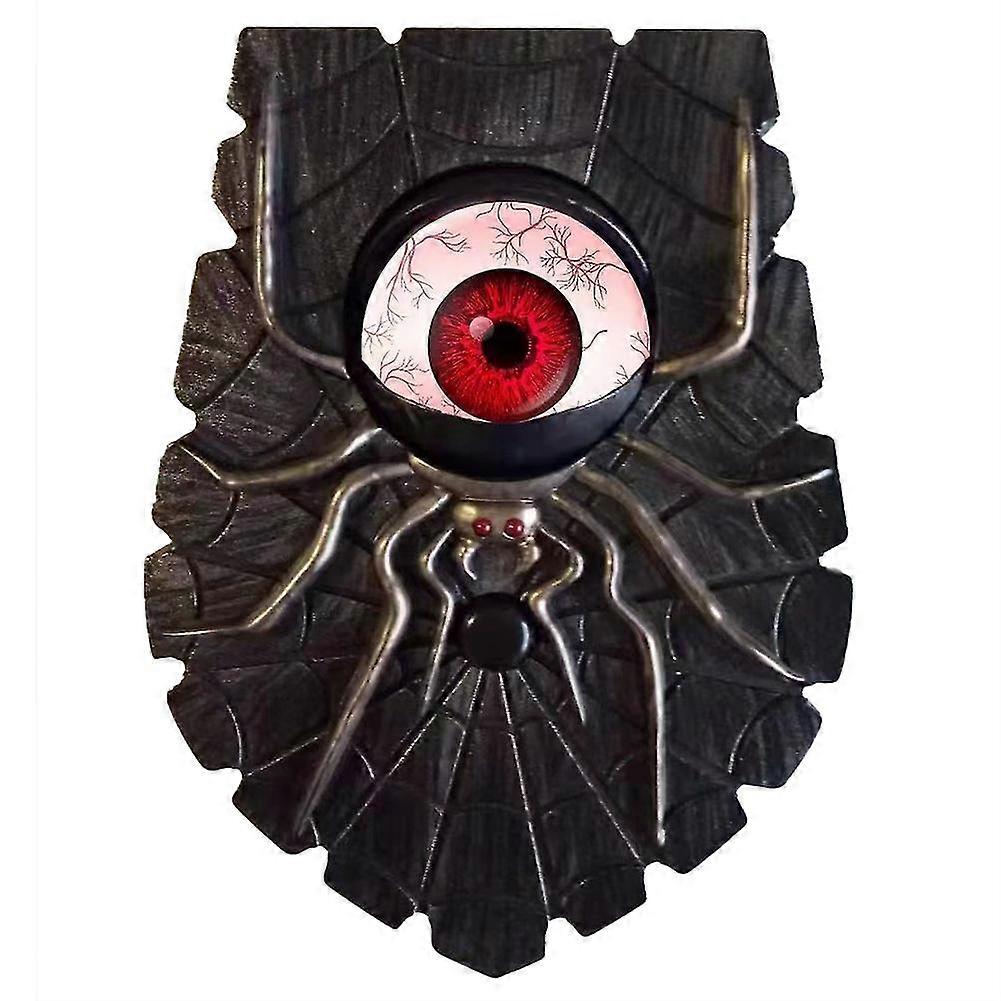 أدى زينة جرس الباب ديكور ضوء متوهجة عين واحدة العنكبوت الجرس مع الصوت حزب الديكور R