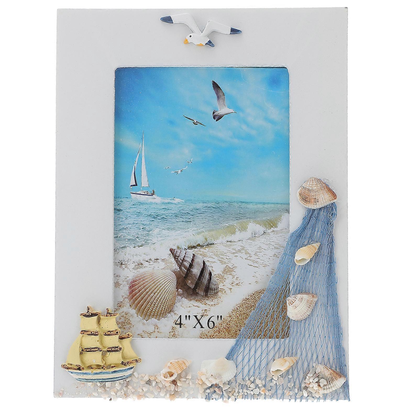 6 Inches Picture Frame Mediterranean Style Picture Frame Ocean Theme Photo Frame
