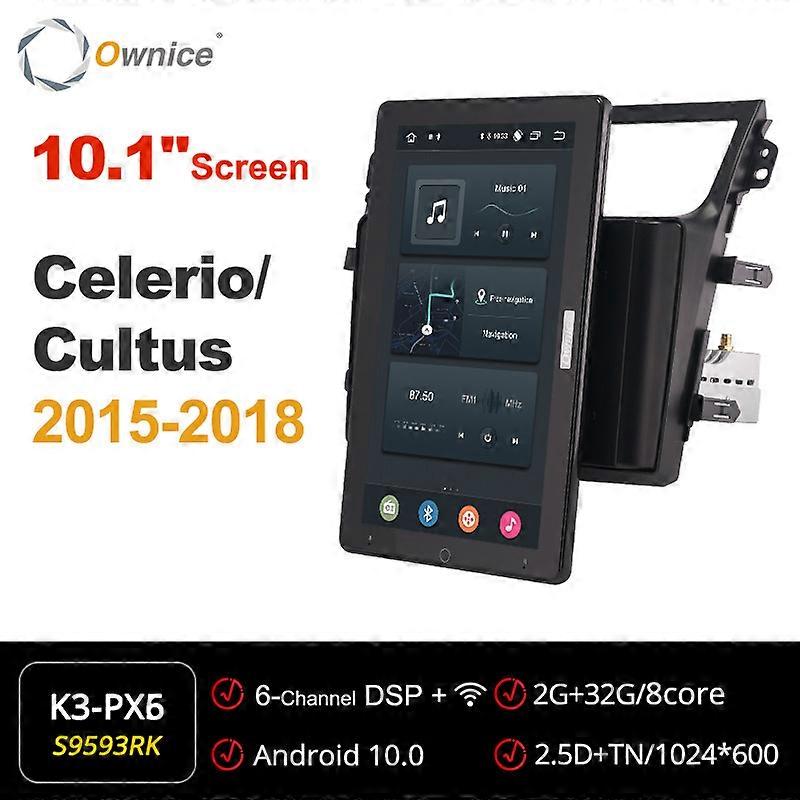 Tesla stile PX6 Android 10 Lettore multimediale per auto Autoradio Rotazione GPS Radio di navigazione per Suzuki CELERIO CULTUS 2015-2018