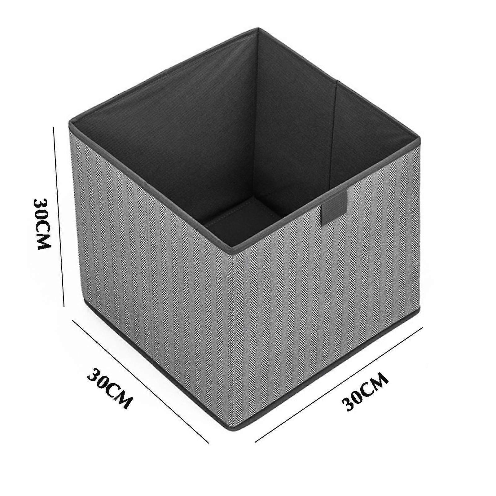 Foldable Cube Storage Baskets With Handles Storage Boxes For Wardrobe Shelf Under Bed