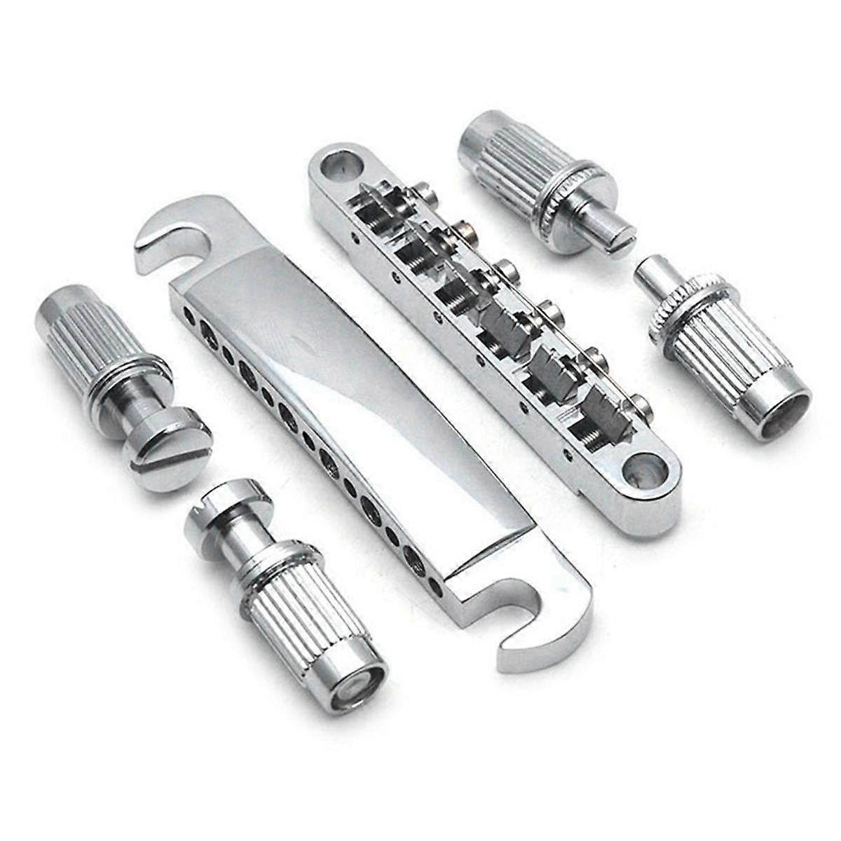 Guitar Bridge 6-String Electric Guitar Bridge 6-String Electric Guitar Bridge Silver