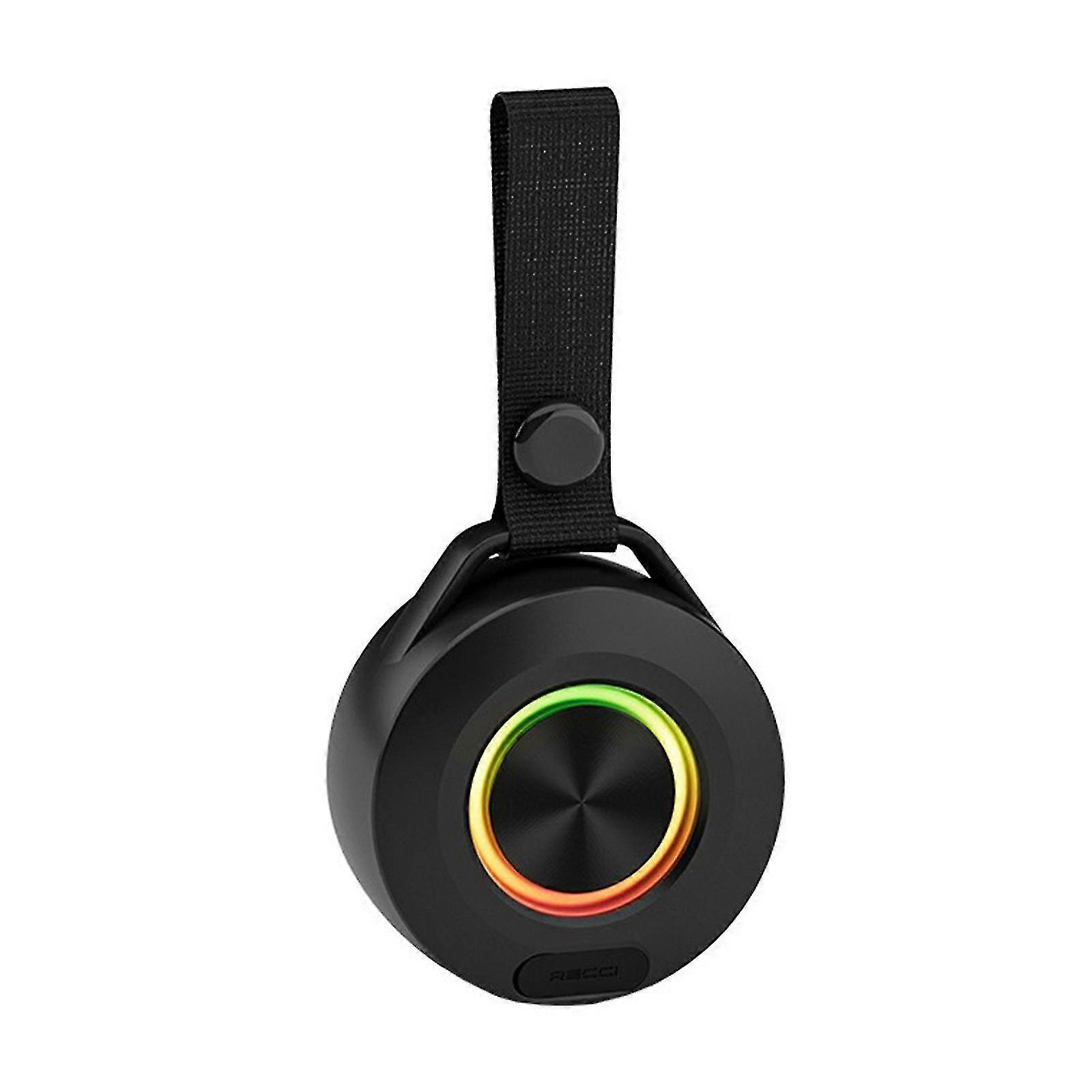 Mini Bluetooth Speaker Waterproof Stereo Subwoofer With Colored Light For Outdoor