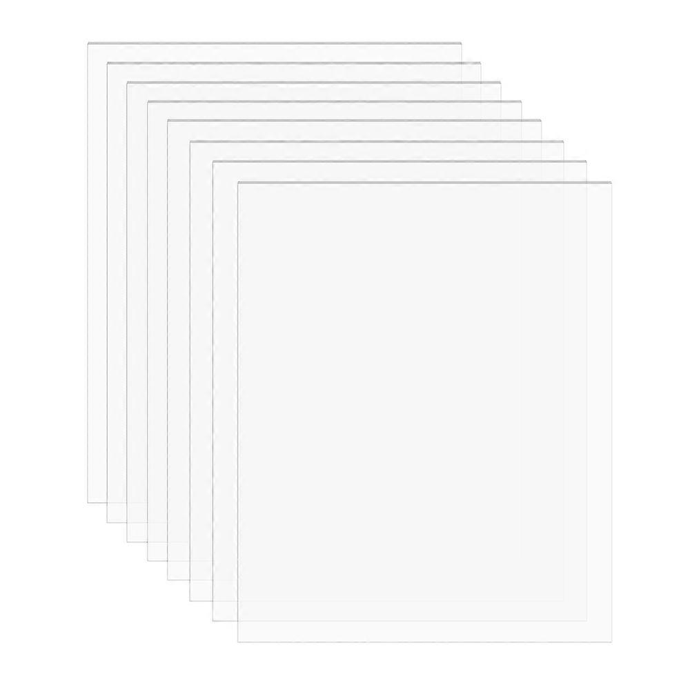 8Sheet Acrylic Transparent Pressure Plate Rectangle Clear 250x200x2mm