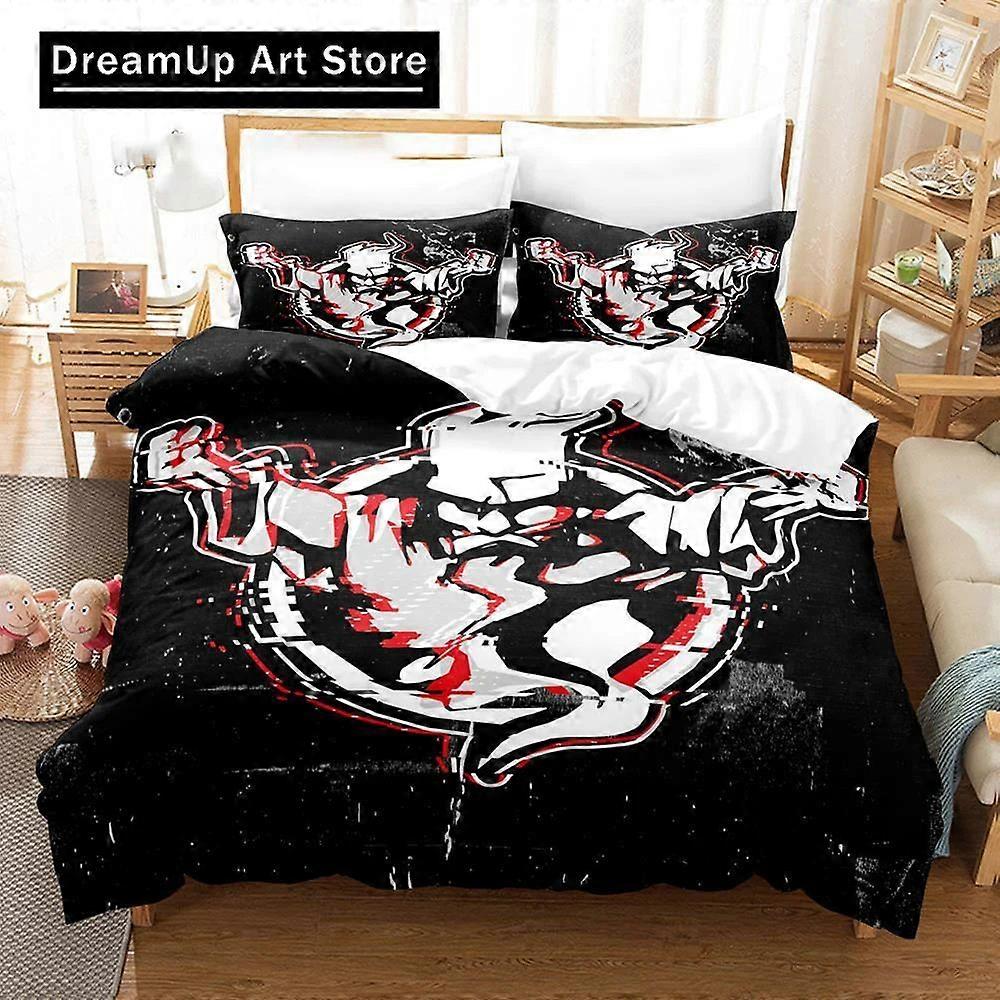 a3475 ملاءات سرير الرعد المتشددين هولندا دوم الهولندية جابر تكنو غابا مهرجان الموسيقى مجموعة الفراش غطاء لحافمجموعة مفروشات من 3 قطع (1 غطاء لحاف 