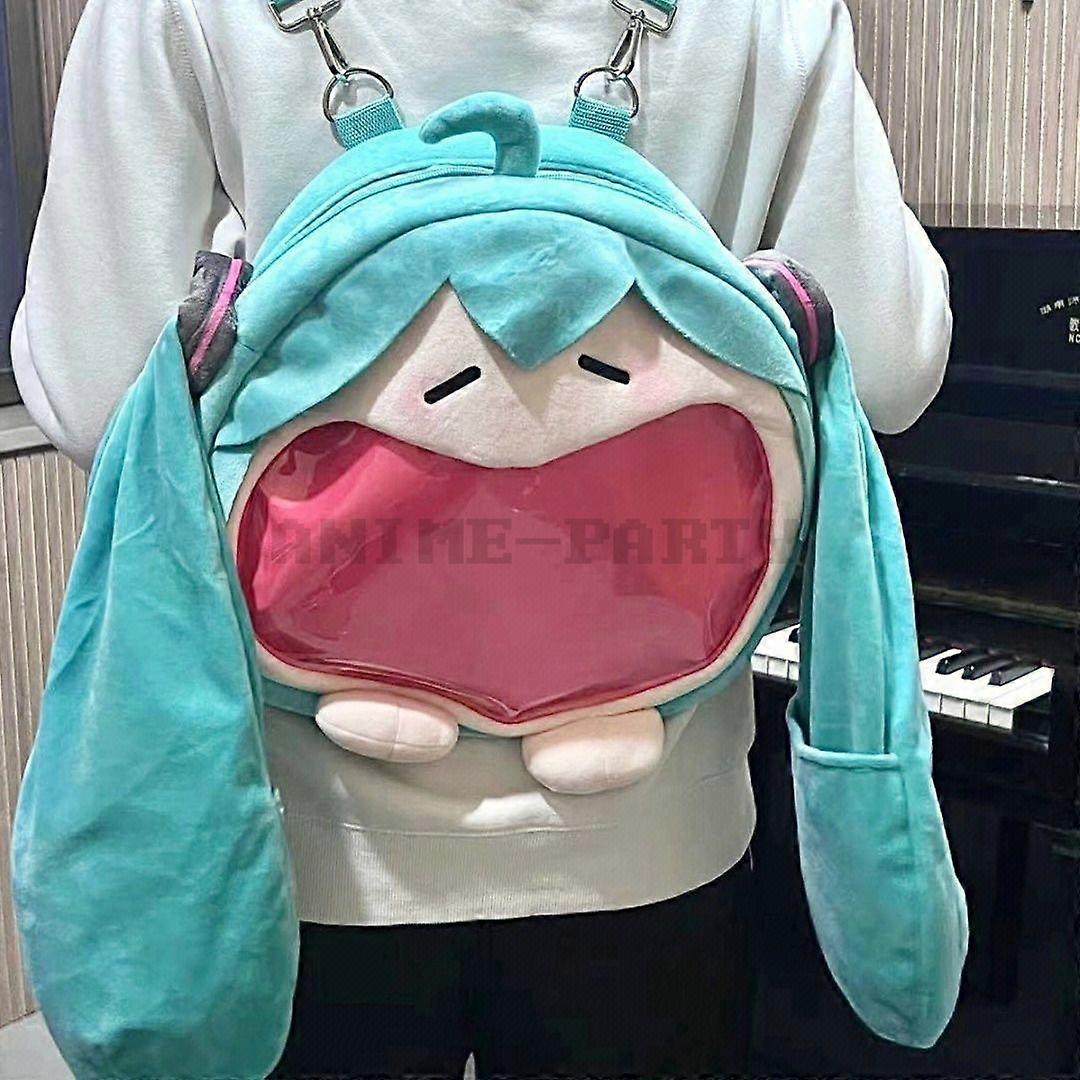 Kawaii Anime Hatsune Miku Cosplay Plüsch Rucksack Ita Tasche Frauen Tasche Shool Student Männer Samt Umhängetasche Mädchen Geschenk