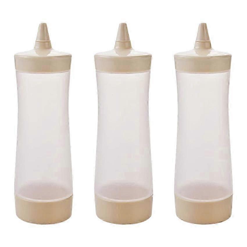 3 Pcs Squeeze Squirt Condiment Bottles Ketchup Bottle Mustard Sauce Containers for Kitchen Condimen