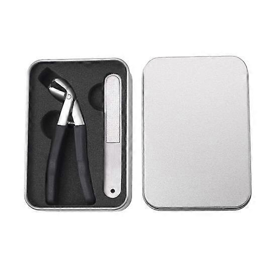 Senior Nail Clippers Set with Built-In Collection Box Wide Jaw Fingernail And