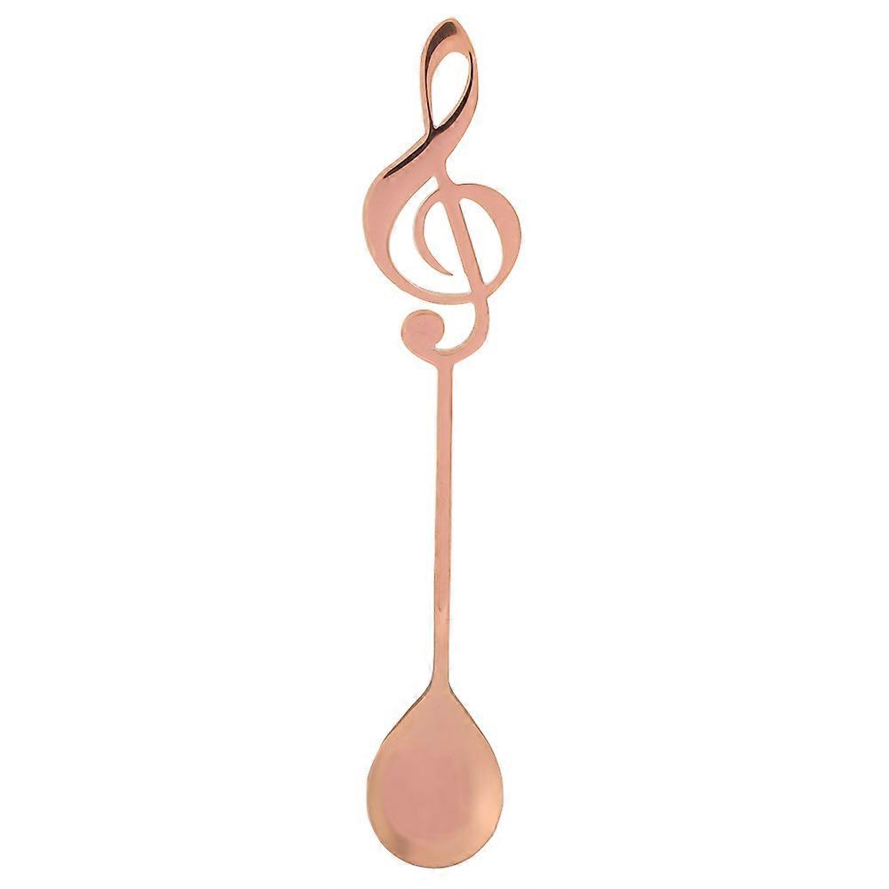 Stainless Steel Dessert Spoon Musical Note Coffee Stirring Spoon