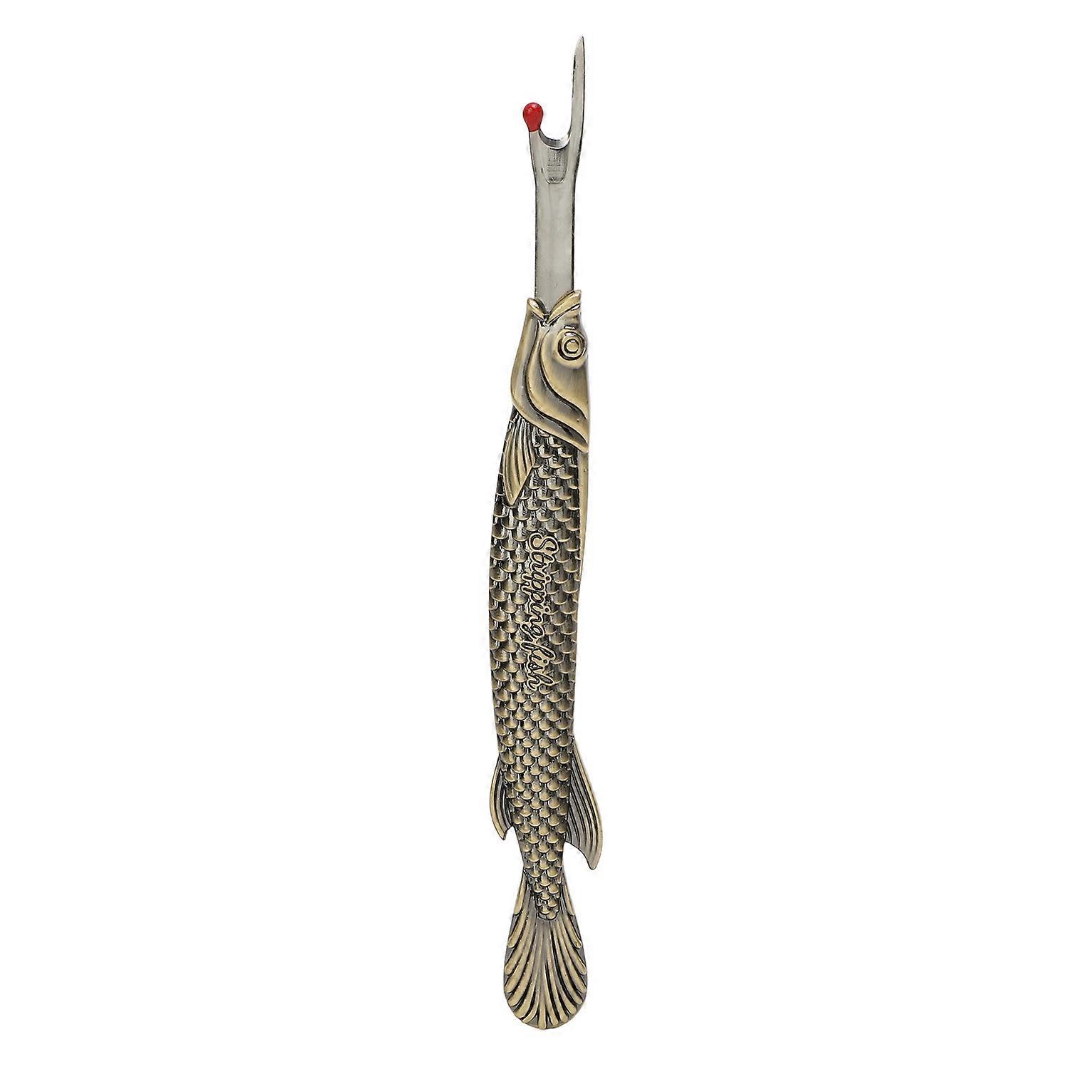 Cross Stitch Seam Remover Vintage Fish Shape Metal Handheld Thread Removal Tool for Sewing Projects