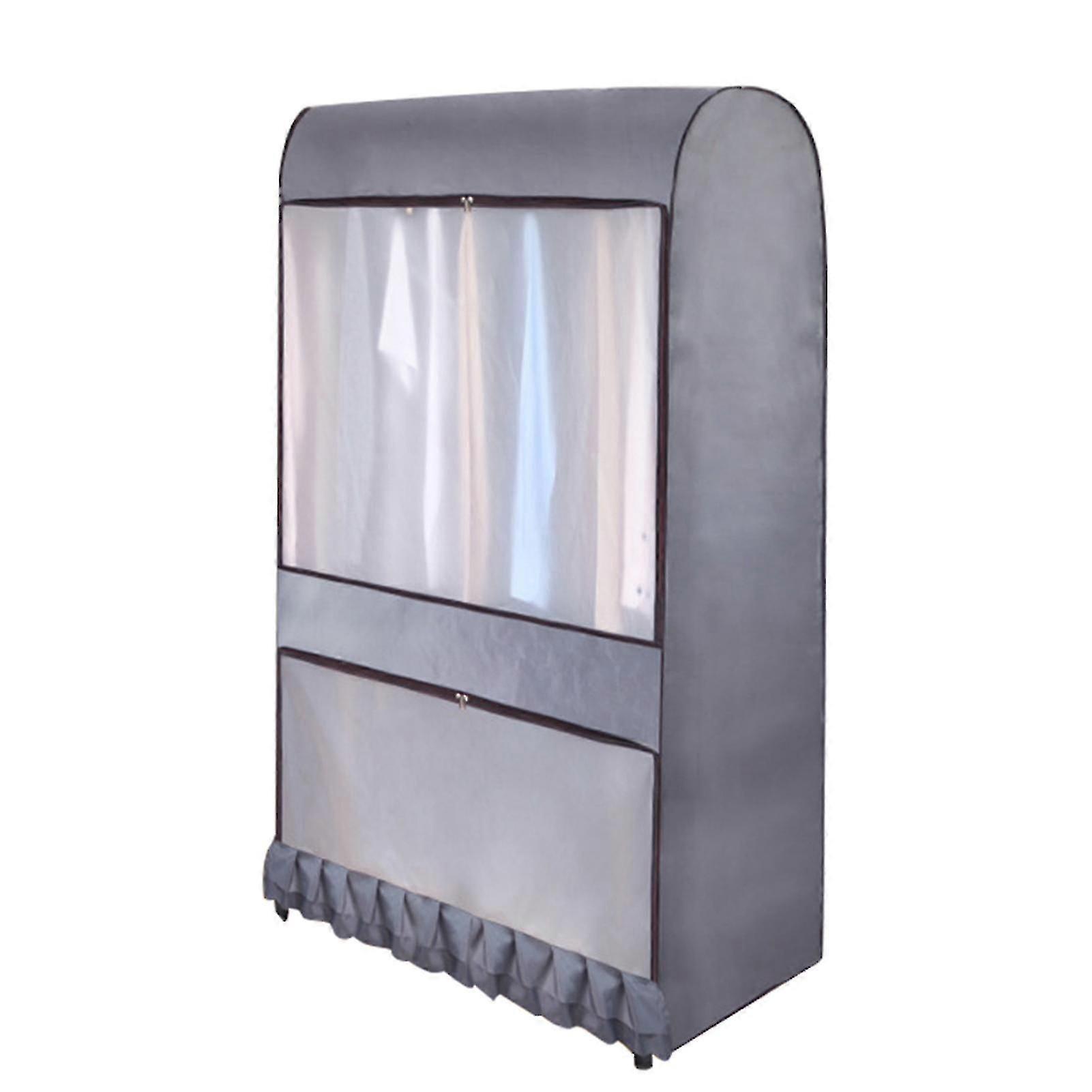 Dustproof Garment Rack Cover Large Capacity Clothing Rack Protector With Zipper And Visible Window
