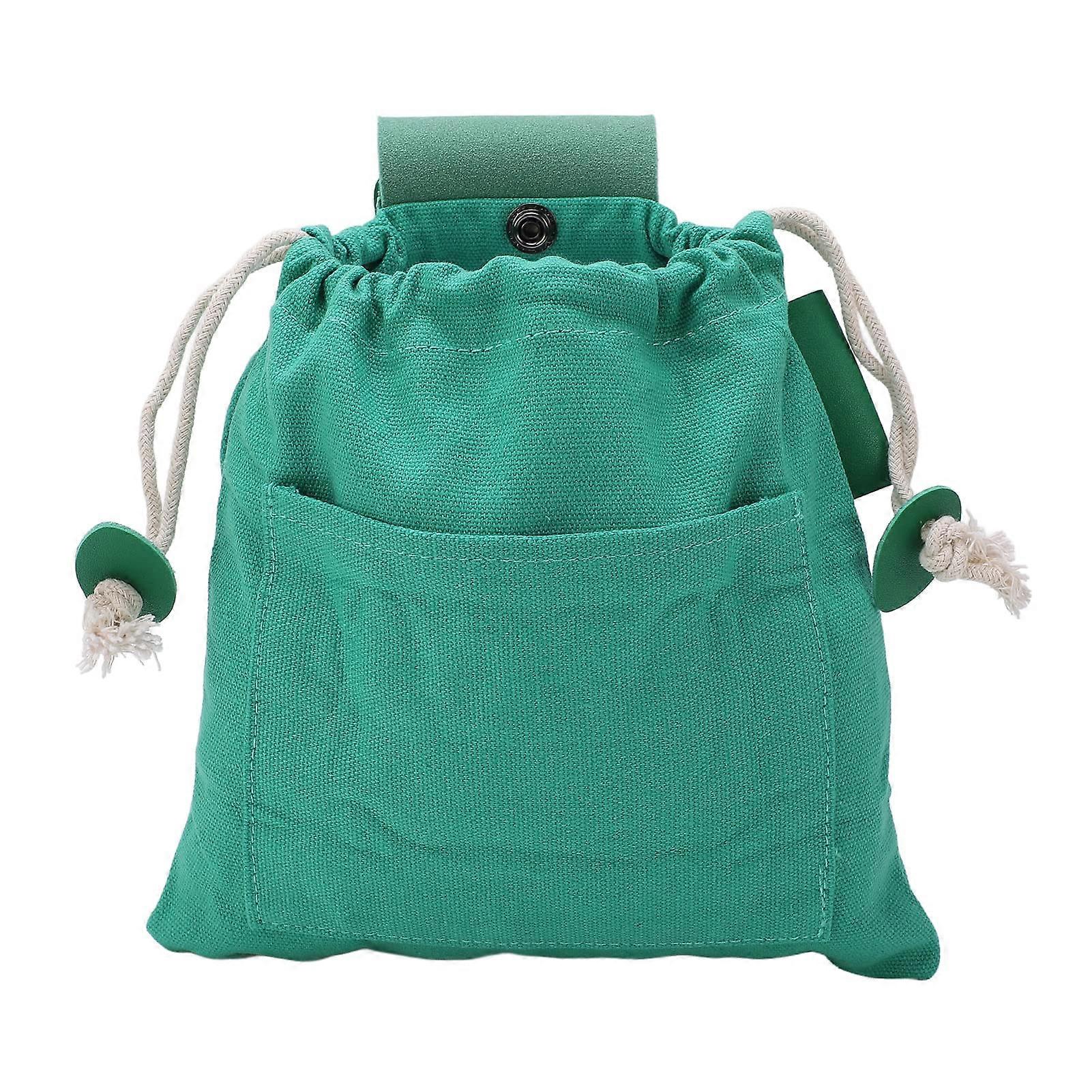 Foldable Outdoor Foraging Bag - Waxed Canvas Mushroom Pouch for Camping, Hiking, and Storage, Lightweight and Durable