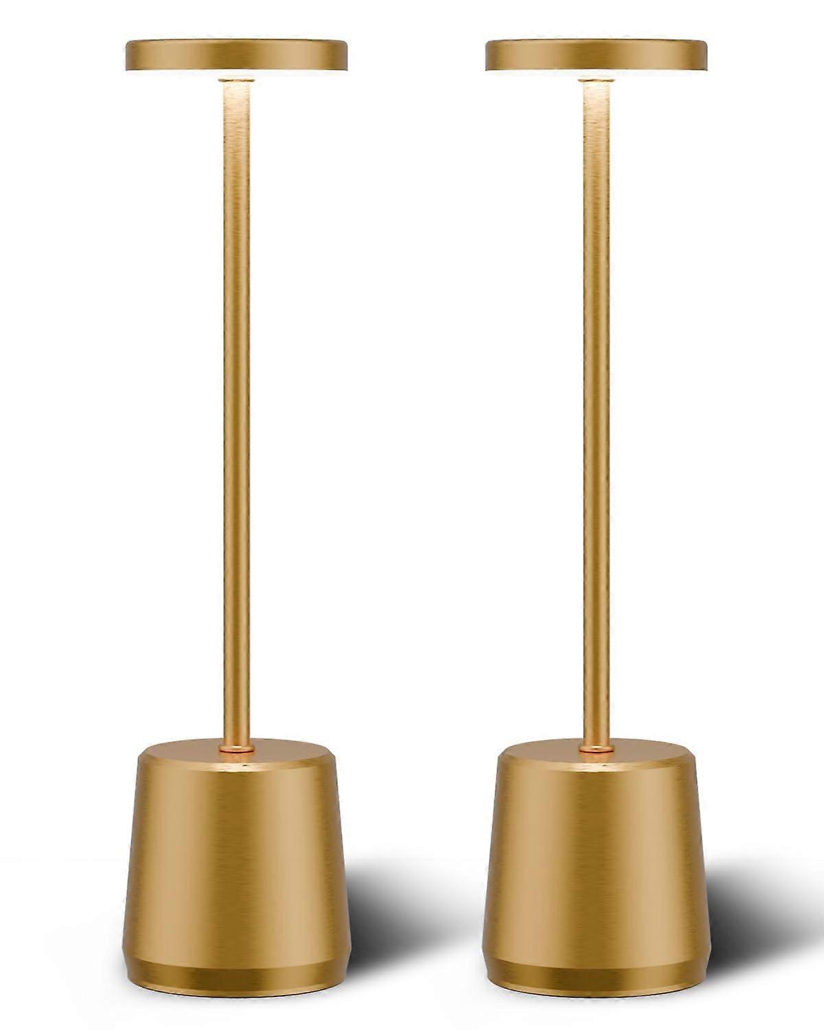 Cordless Table Lamp 2-Pack Rechargeable Battery Operated For Restaurant And Bedroom