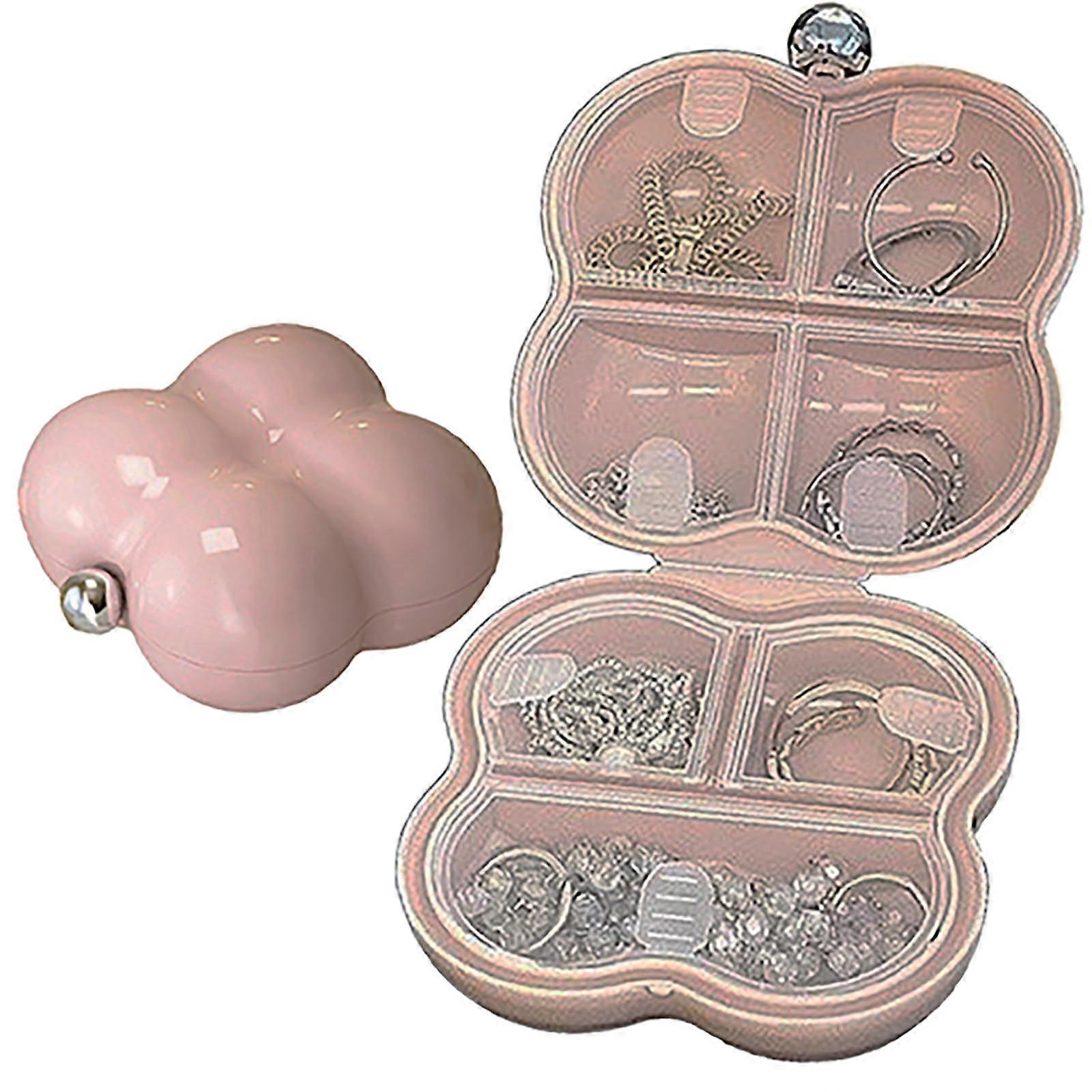 Small Jewelry Storage Box with Removable Compartments, Velvet Lining, and Compact Design for Organizing Accessories