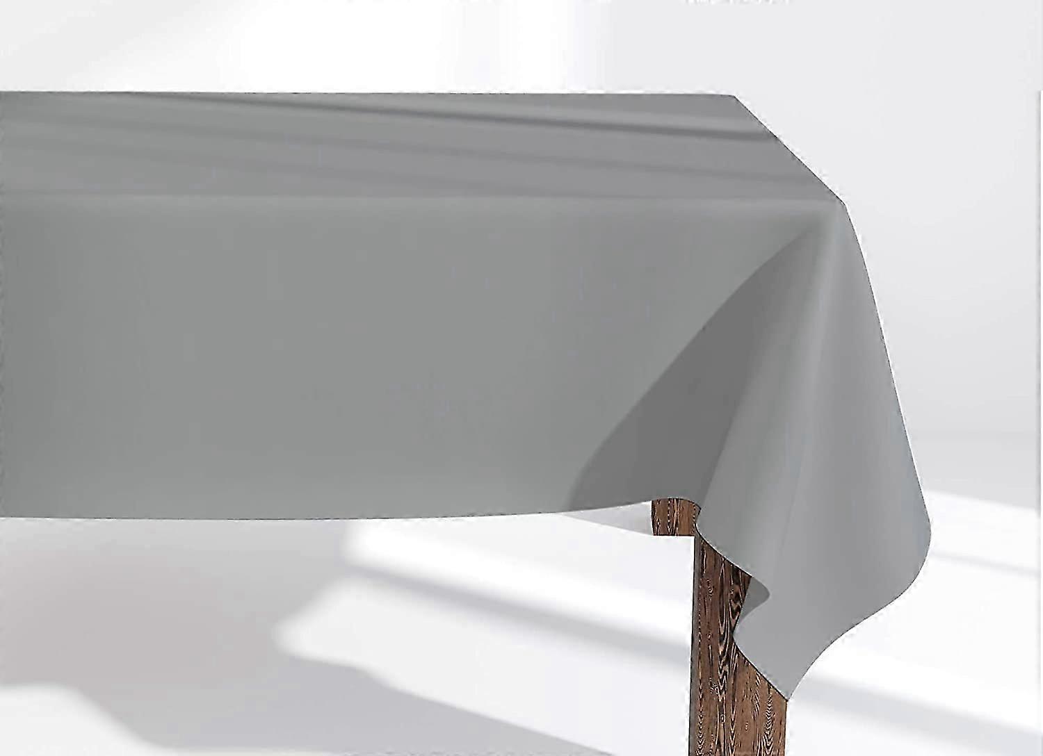 Tablecloth, Table Linen, Easy-Care Tablecloth, Table Decoration, Tablecloth, Plain, Rectangular (121 Grey; 100cm X 140cm)