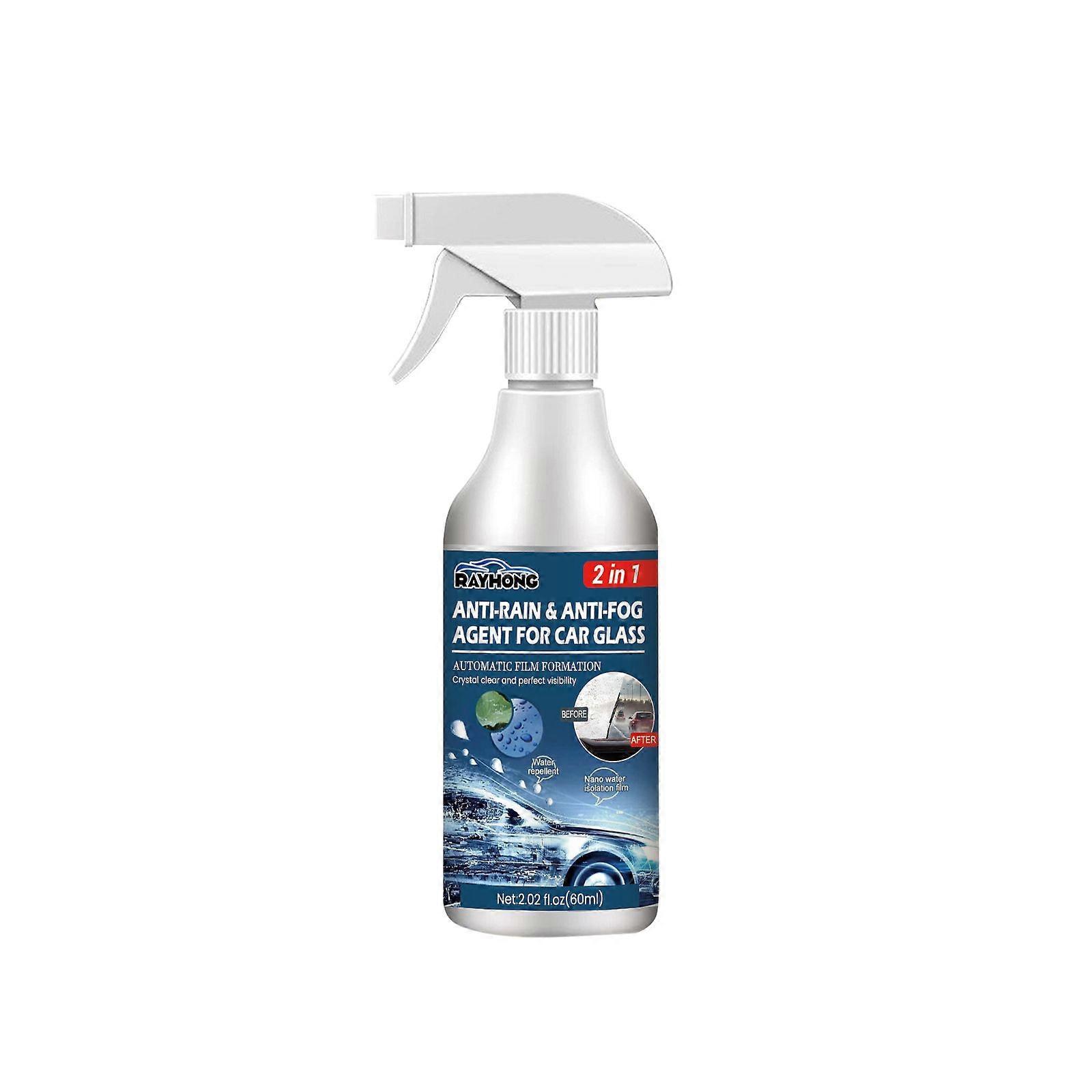 Anti-Fog & Rain Repellent Spray for Car Windshield - 60ml, Clear Vision & Easy Application