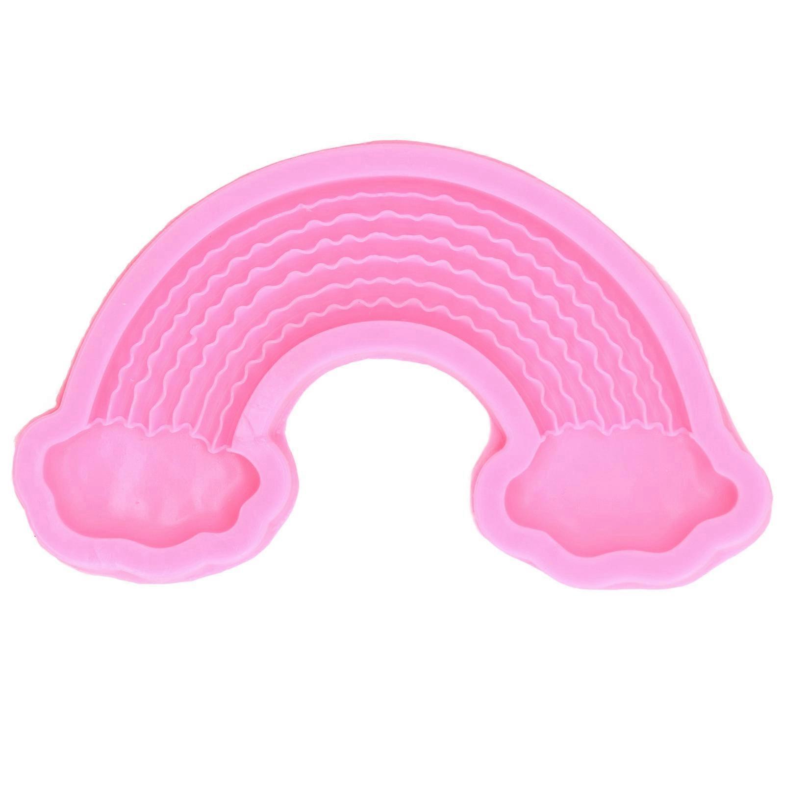 Silicone Mold Large Rainbow Cloud Mold for DIY Fondant Chocolate Cake Decorating, Baking, and Crafting