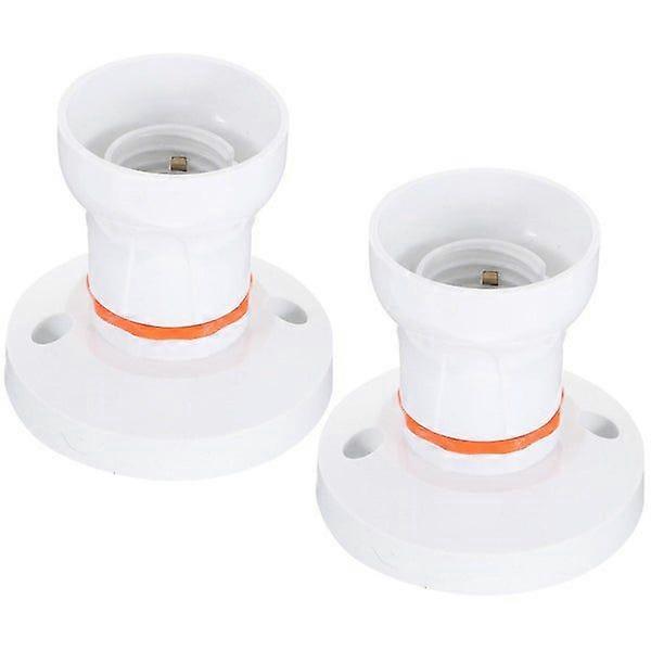 Premium ABS Light Bulb Socket E27/B22, Durable, Vintage Design, Easy Installation, 2-Pack, 6A Rated Current