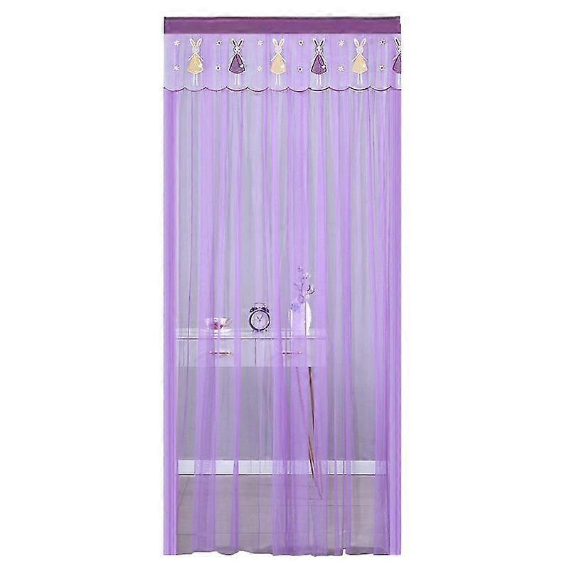 1PC 100x200cm Mosquito Proof Door Curtain Polyester Gauze Curtain Partition Curtain Hanging Curtain