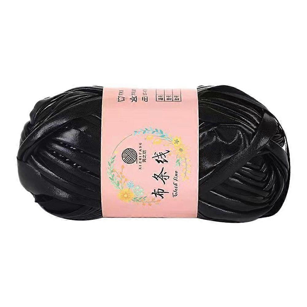 Imitation Leather Yarn Ball Shiny DIY Hand Knitting Novel Functional Crochet Yarn For T-Shirt