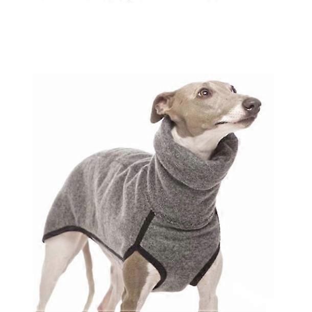 Dog Clothes Solid Colour Patchwork Pet Dog Dog Patchwork Solid Colour Warm High Neck Pet Clothes
