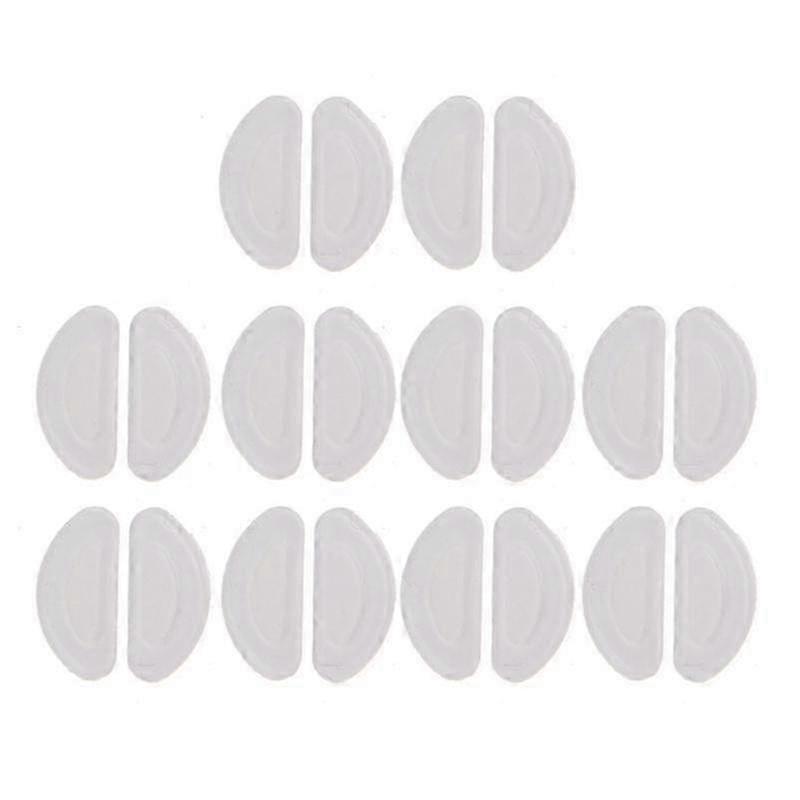 10pairs Adhesive Eyeglasses Nose Pads D Shape Anti-slip Soft Silicone Nose Pads from Shantou Centure