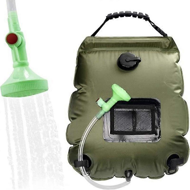 תיק מקלחת סולארי Leytn 20L - מתקפל חיצוני נייד - טמפרטורה 45 C - ראש מקלחת מתכוונן