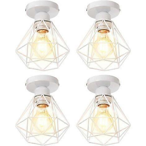 Vintage Industrial Flush Mount Ceiling Light