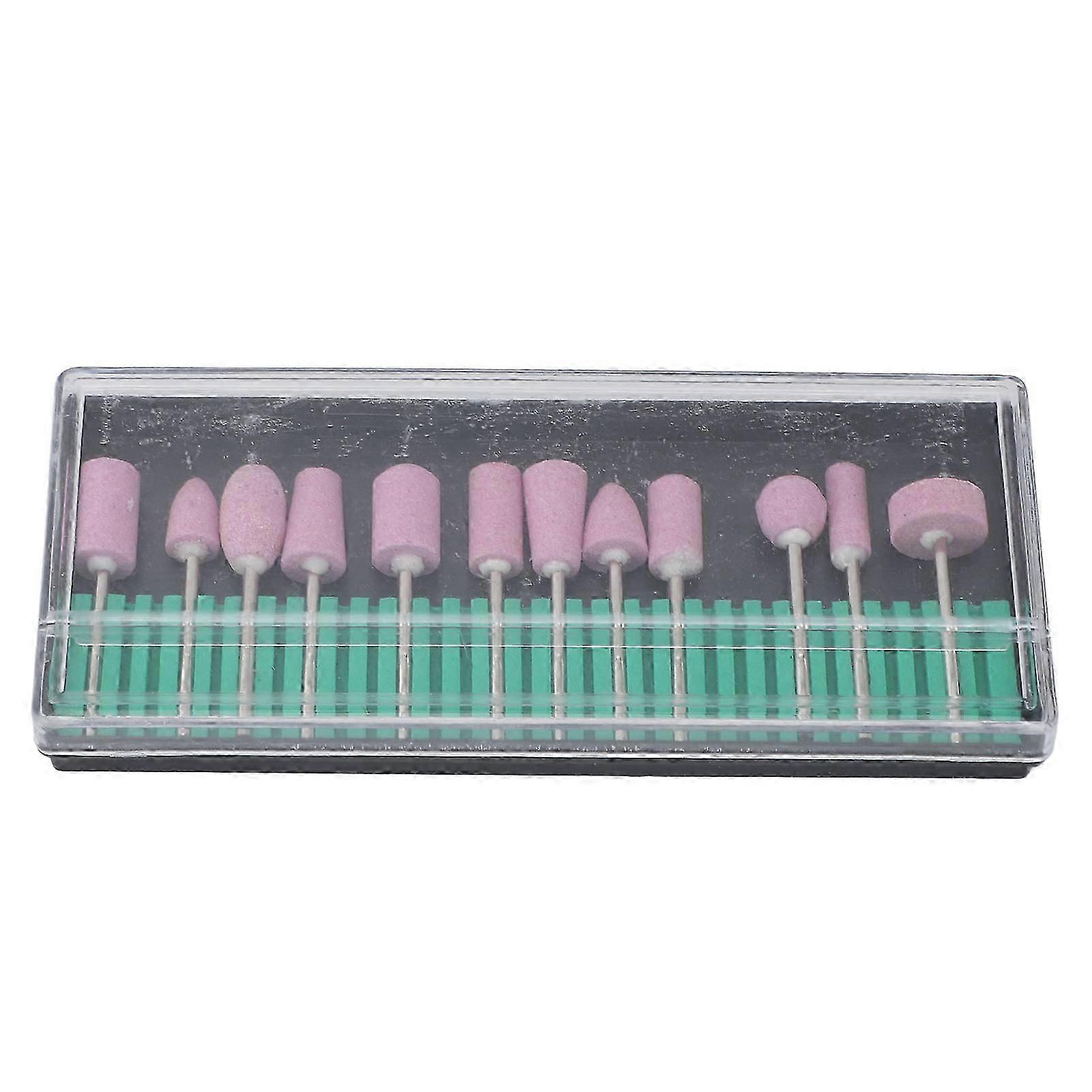 12Pcs Rotary Abrasive Mounted Stone Grinding Tool Grinder Polisher Drill Bits for Sanding Deburring