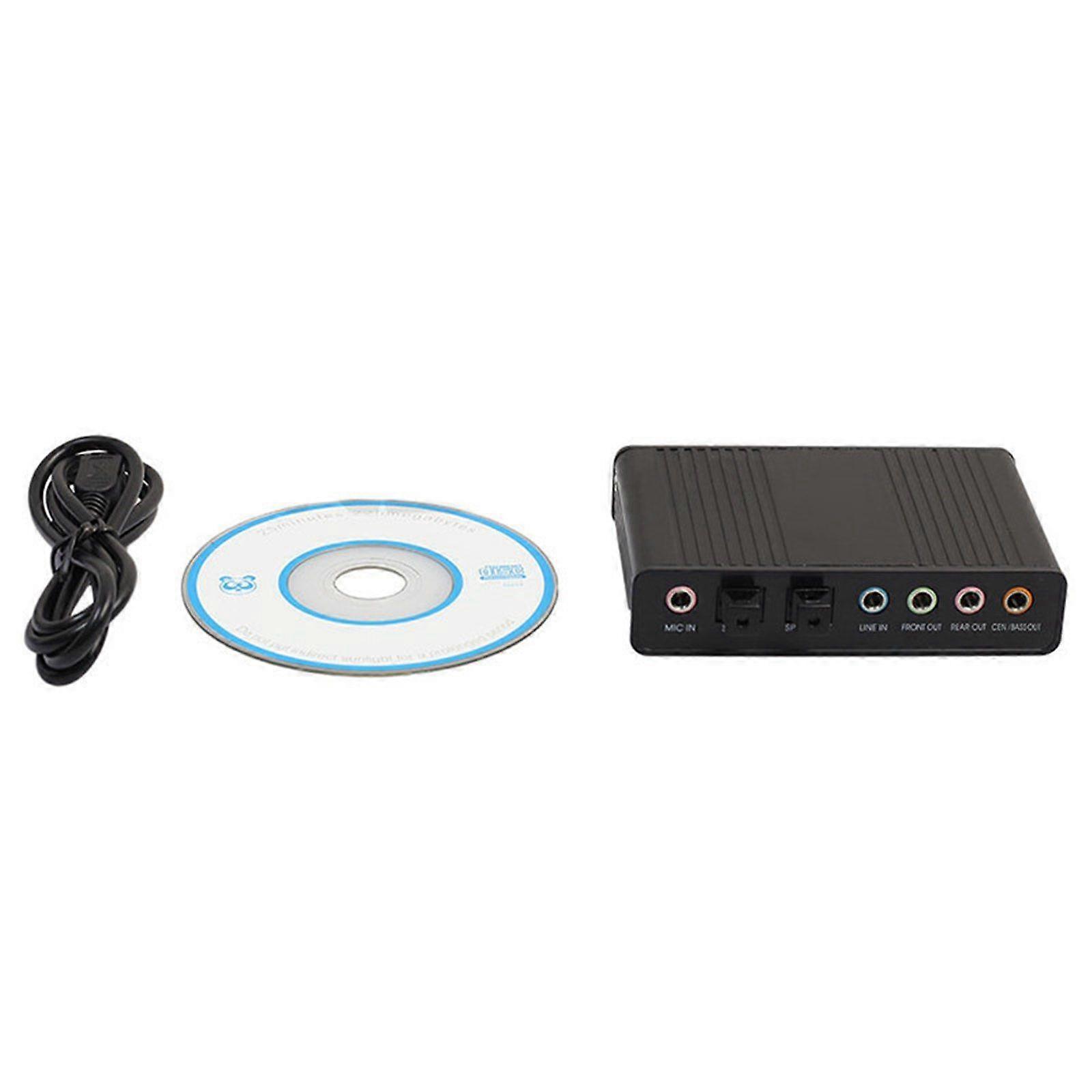 Sound Card Surround Adapter Converter SPDIF 5.1 Audio 4 Channel USB 2.0 for