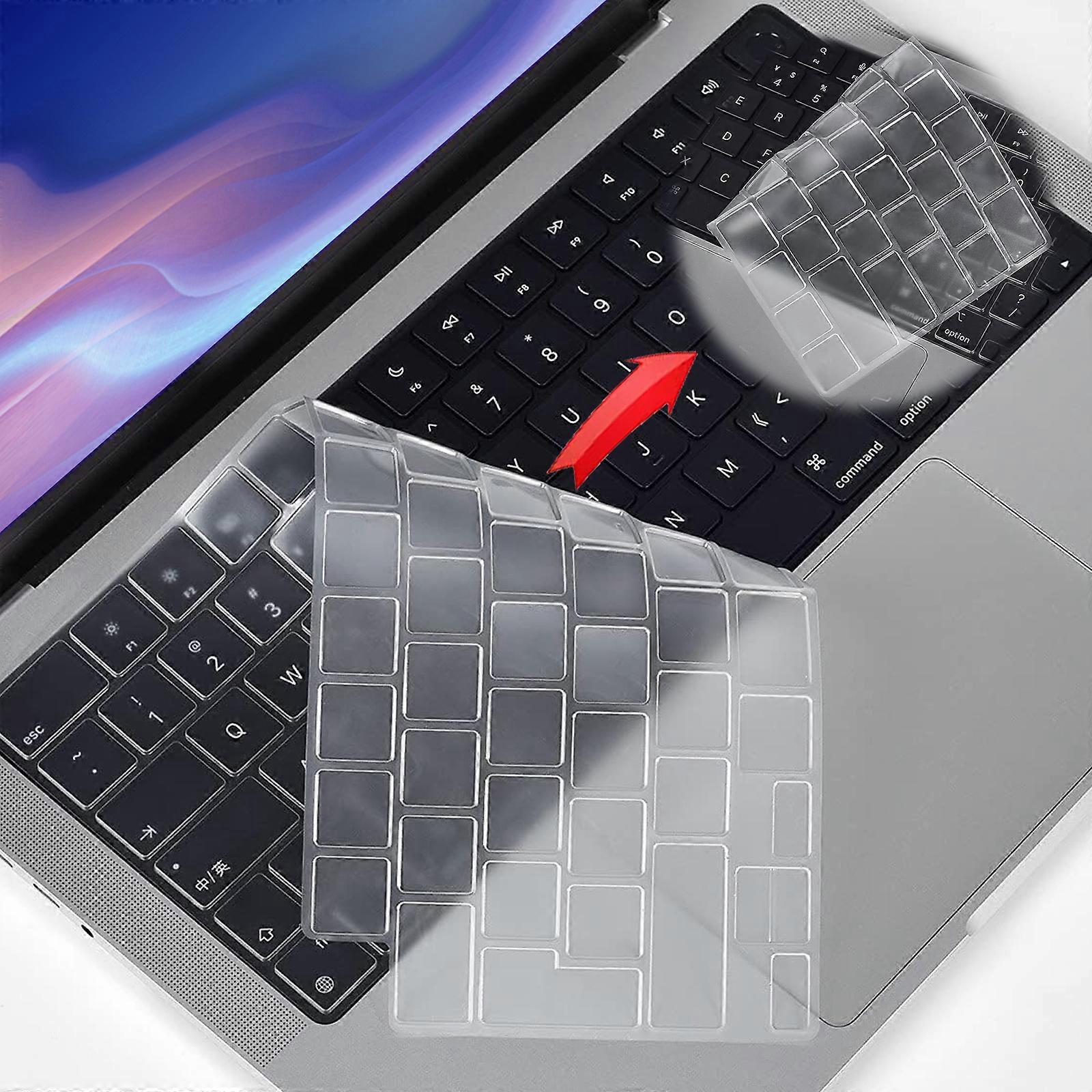 Keyboard Protector Ultra Thin for 14 Inch 16 Inch MacBook Pro, Qwerty Eu Layout Keyboard Cover Skin Designed for Eu 'Enter' Key Layout, Washable