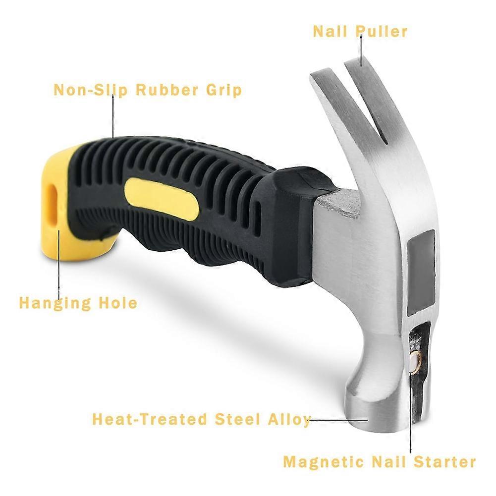 Nail Assortment Kit and 8oz Small Hammer, 650 Pcs Small Nails