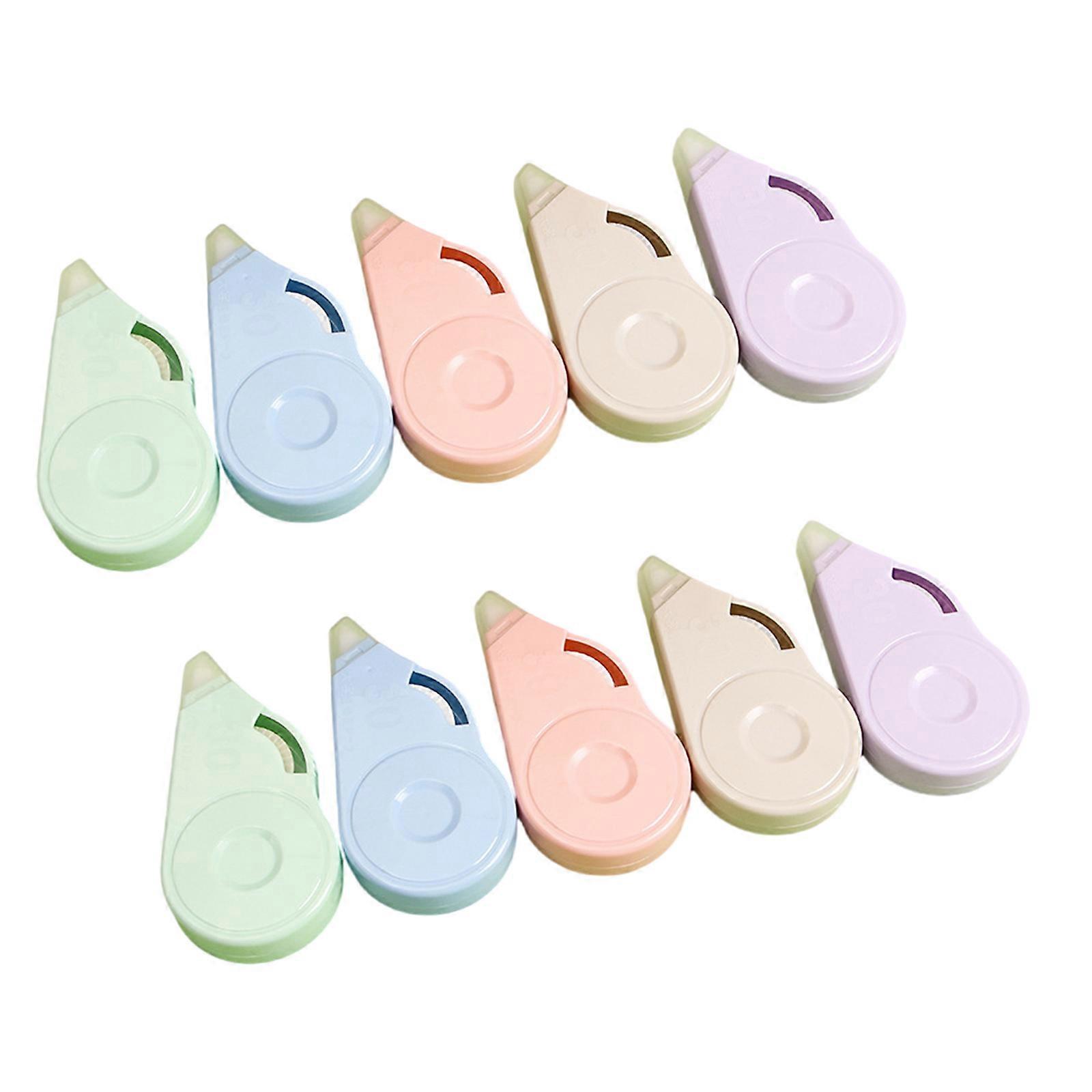 10Pcs Correction Tape Roller 8mx5mm White Out Tape Quick Drying Corrective Tape Total 80m for Writing Journaling Noting