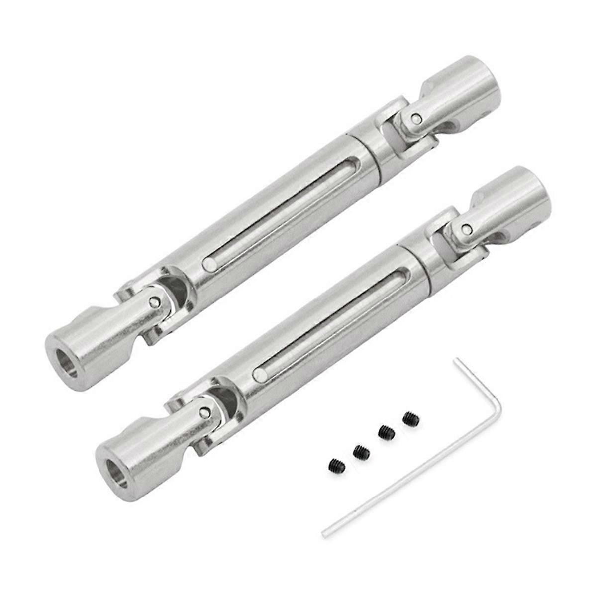 2Pcs MN82 LC79 Metal Drive Shaft Driveshaft CVD for Mang Cow MN82 LC79 RC Truck Car Upgrade Parts Ac
