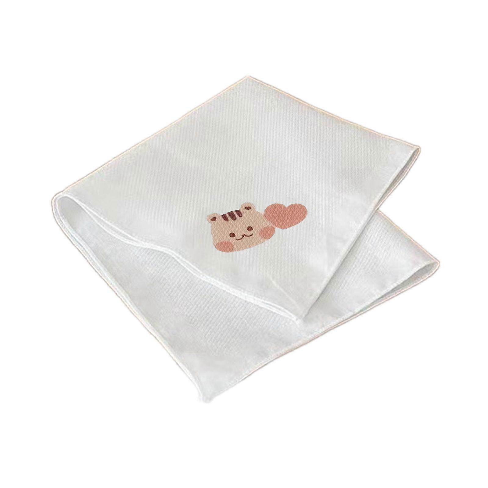 Soft & Absorbent Cotton Baby Towel Bear Rabbit Pattern Multi purpose Cotton Handkerchief for Feeding && Teething & More