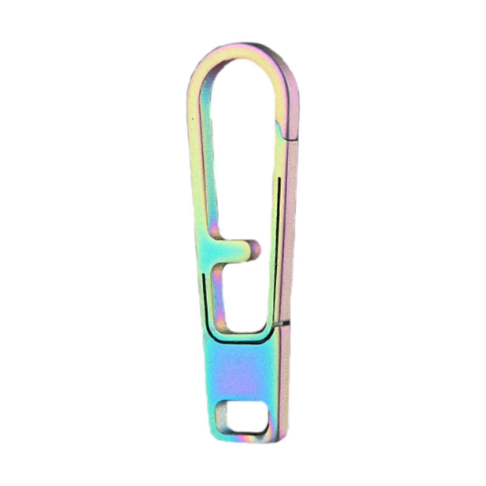 Titanium Alloy Carabiner Keychain Clip Pull Tab Easy Replacement Compact